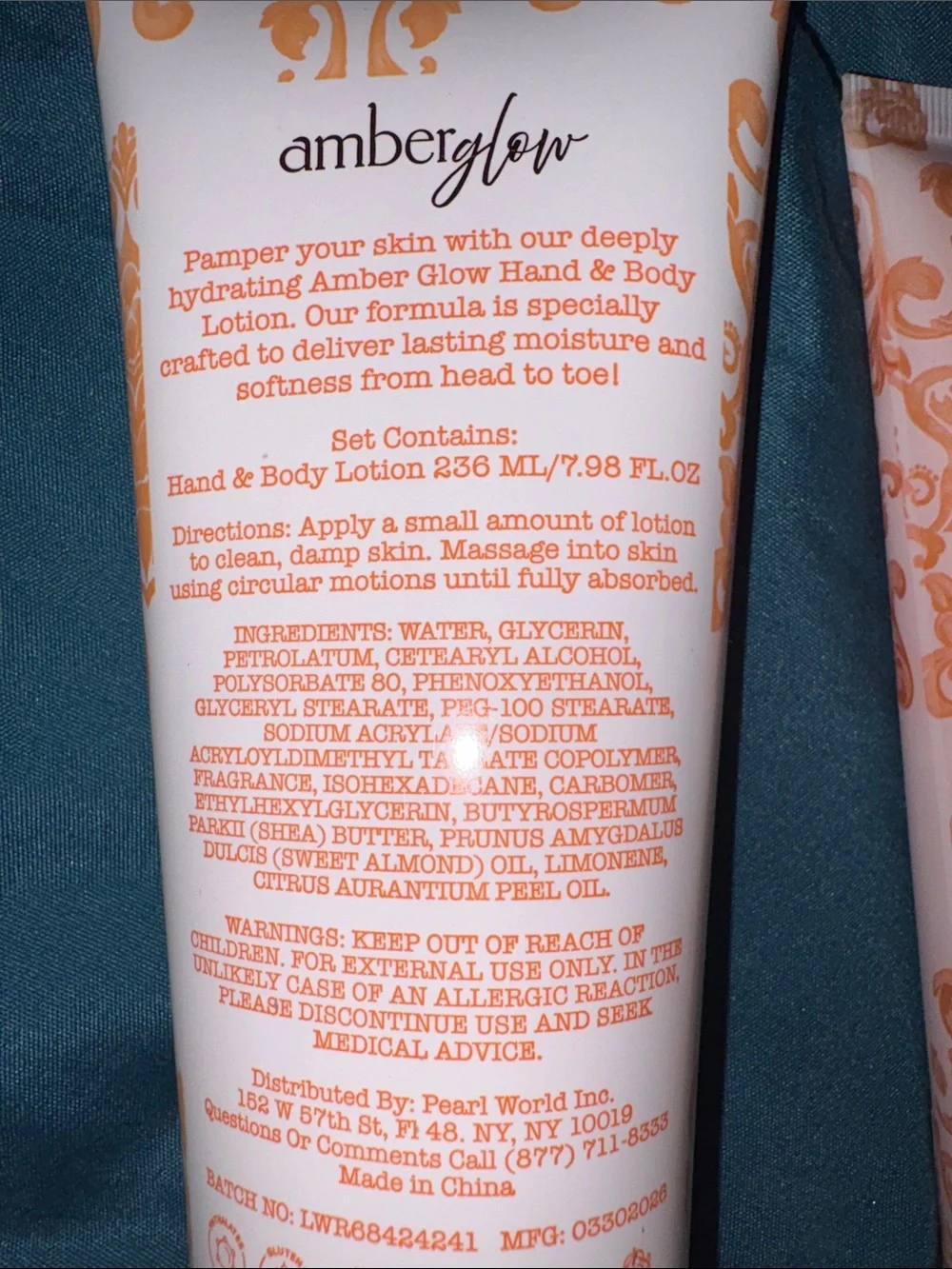 Sun Kissed Citrus Hand & Body Lotion & Sun Kissed Citrus Scrub.  Crushed oatmeal